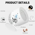 thumbnail image 5 of SONGAUN Glow Right Disco Wall Light – Cordless Rechargeable LED Wall Sconce with Remote Control, 3 Color Temperatures & Sound-Activated Disco Ball Mode, for Bedroom, Living Room, 5 of 7