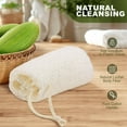 thumbnail image 2 of Pakyozj 3 Pack Natural Loofah Body Scrubber Sponge, 5 Inches Organic Luffa for Exfoliating & Smooth Skin Cleansing, Ideal for Men & Women, Spa & Shower Use, 2 of 6