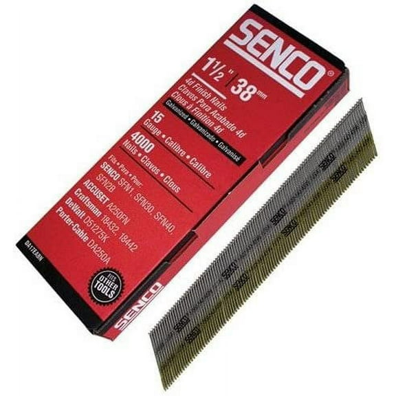 SENCO DA21EPBN 15-Gauge 2 in. Bright Basic Angled Finish Nails 4,000-Pack