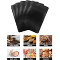 thumbnail image 5 of 100 Pack Resealable Stand Up Bags, 6.3" x 9.4" Smell Proof Foil Pouch Bags, Sealable Food Storage Pouches, Durable Mylar Bags for Snacks, Coffee, and Herbs (Black), 5 of 8