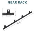 thumbnail image 2 of Uxcell Nylon Gear Rack, 2 Pack Total 6.6 ft Heavy Duty Reinforced Racks with Mounting Hardware Straight Gear, 2 of 8