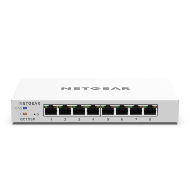 NETGEAR Insight Managed 8Port Gigabit PoE Smart Cloud Switch, White