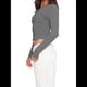 thumbnail image 2 of Suéter Corto de Punto con Botones y Larga Y2K para Mujer, Abierto Al Frente, Cárdigan de Punto, Cuello en V, Otoño Gris Oscuro XL, 2 of 7