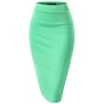 thumbnail image 1 of Thanth Womens Waist Band Streychy Solid Pencil Skirt(Plus Size Available), 1 of 4