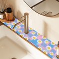 thumbnail image 2 of Yayeee Faucet Mat for Kitchen Sink 14.7" Diatomite Long Splash Guard Pad, Playful Daisy, 2 of 7