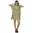 thumbnail image 6 of Bimba Women Bohemian Printed Cotton Kaftan Dress Short Tunic Beach Caftan, 6 of 8