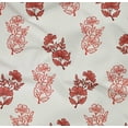thumbnail image 4 of oneOone Cotton Poplin Twill White Fabric Floral Block Craft Projects Decor Fabric Printed By The Yard 56 Inches, 4 of 4
