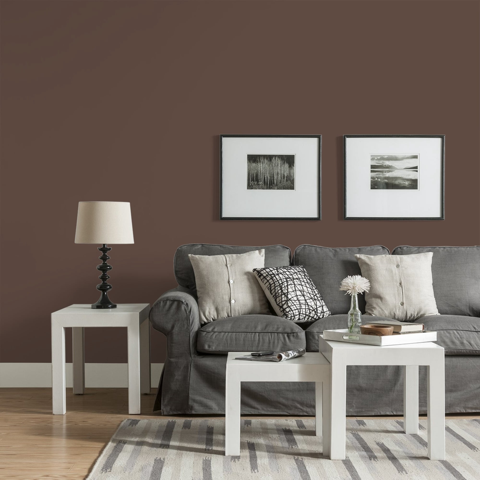 Glidden One Coat Little Bear / Brown Eggshell Interior Paint with Primer, 1 Gallon