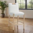 thumbnail image 2 of Meridian Furniture Aimee Cream Vegan Leather Counter Stool, 2 of 9