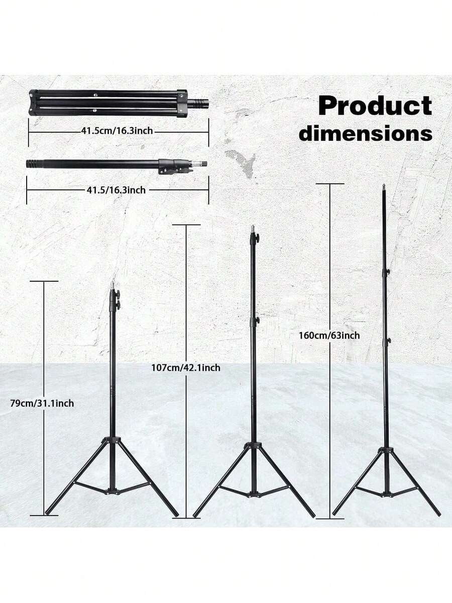 10 Inch LED Ring Light with 43" Tripod, 2 Phone Holders, 3 Color Modes, Adjustable Brightness, USB Powered for Live Streaming, Video Conferencing, Selfies, Makeup -Includes Flexible Tripod & 2 Stands
