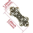 thumbnail image 2 of 30PCS Bowknot Long Flower Piece, Retro Gold Hollow Out Alloy Filigree Wraps Connector Pendants Embellishments Findings for Handicrafts DIY Jewelry Making, Bronze, 2 of 5