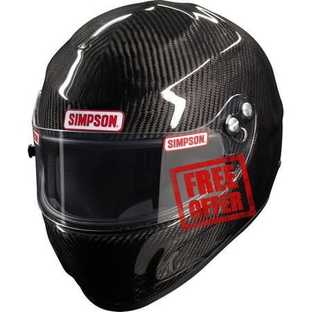 - Simpson Carbon Fiber Devil Ray 683003C Snell SA2015 Auto Racing Helmet Large