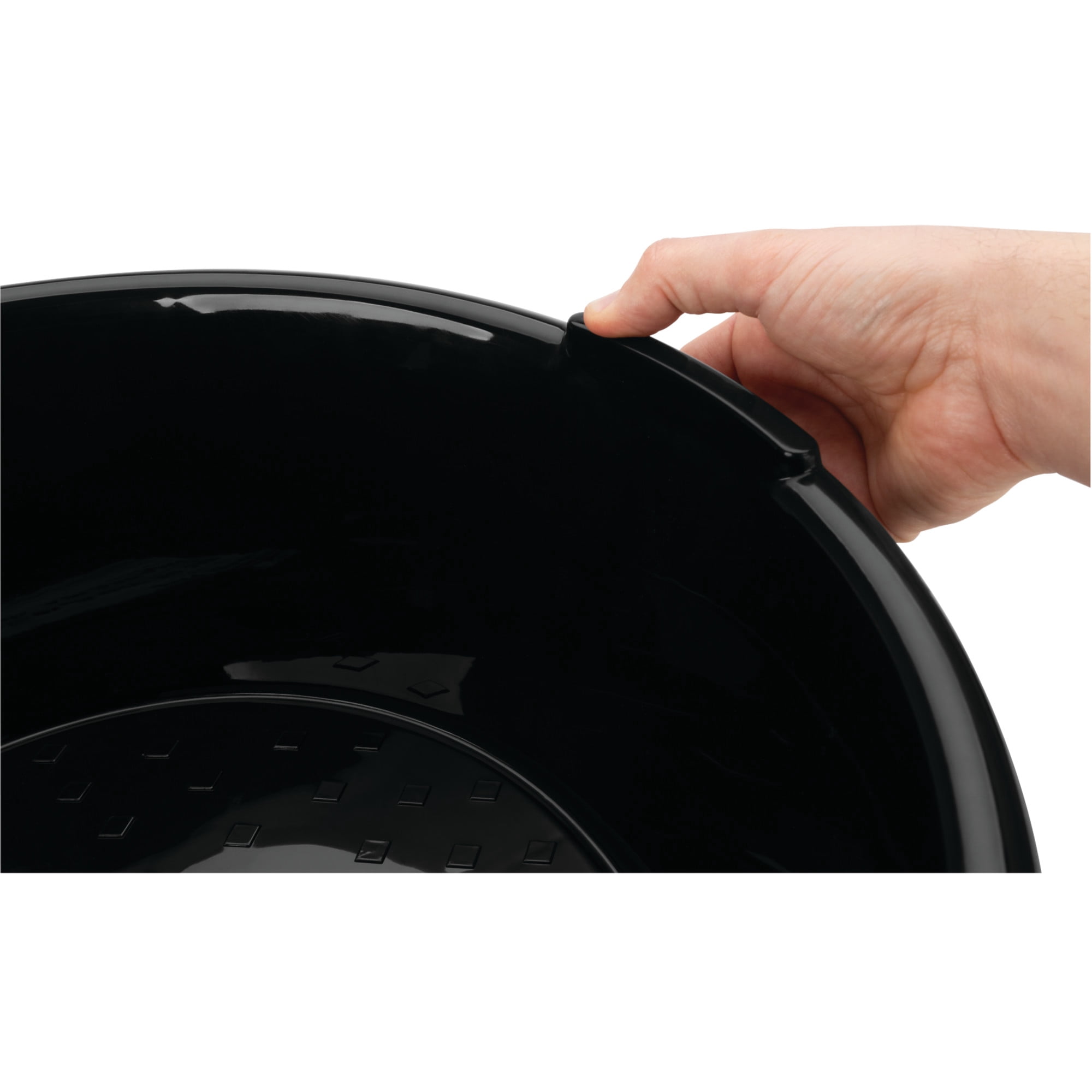 Performance Tool W4081 20 Qt. Extra Large Drain Pan, Oil Change, Transmission Fluid, ATF, Differential, High-Capacity, Reinforced Polypropylene, Side Handles, Pour Spout, Black