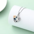 thumbnail image 5 of Butterfly&Rose Necklace Urn Cremation Jewelry for Ashes with Crystal Heart Urn Necklace Lockets for Human Ashes Pet Ashes Pendent for Ashes and Chain, 5 of 7