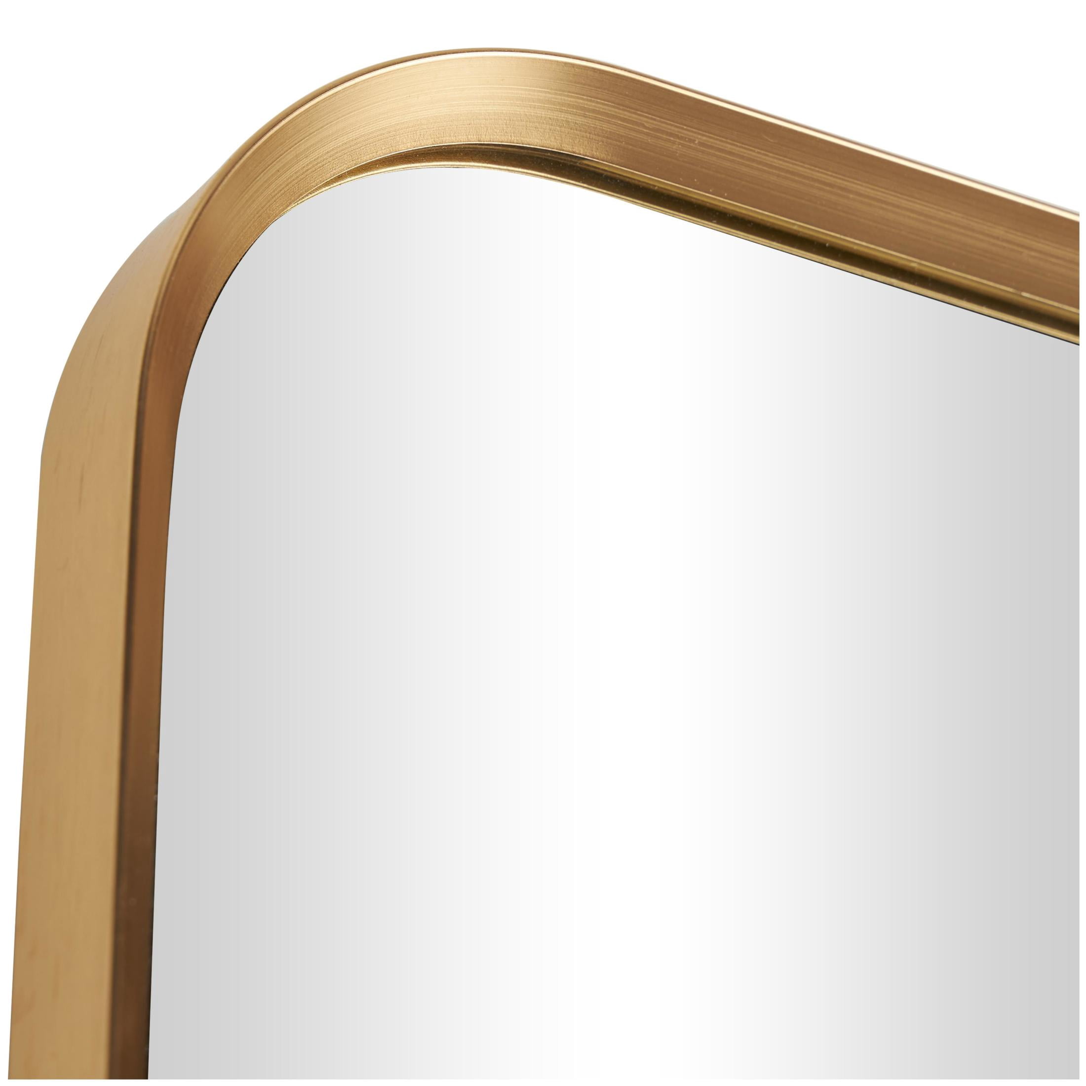 CosmoLiving by Cosmopolitan 24" x 65" Gold Wall Mirror with Thin Frame