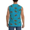thumbnail image 4 of Haiem Men's Sea Turtle Print Tank Tops Summer Sleeveless Cut Off Workout T-Shirts Fitness Vest Athletic Undershirts-Medium, 4 of 8