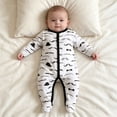 thumbnail image 6 of enyan Baby Outfits Boy Girl Newborn Footies One-Piece Sleeper Snap Button Romper Cotton Jumpsuit Toddler Boy Girl Clothes（White,3-6 Months）, 6 of 6
