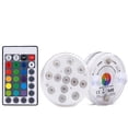 thumbnail image 1 of 2 Pcs Pool Lighting Underwater Magnetic Waterproof Underwater Light 13 LEDs RGB Colour Changing Underwater LED with RF Remote Control for Vase Base, Pond, Aquarium, Interior Decoration, 1 of 9