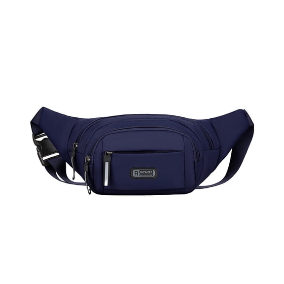 Crossbody Bag Men Water Resistant Nylon Waist Bag with Adjustable Strap 20 cm x 14 cm x 6 cm for Mobile Phone Wallet Keys