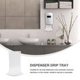 thumbnail image 3 of Miangastore White ABS Soap Dispenser Drip Tray for Protection Fits All Sizes, 3 of 8
