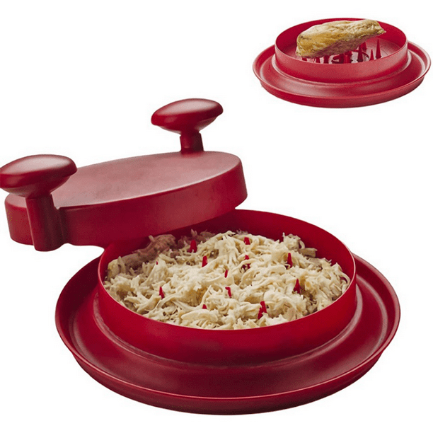 Trituradora de pollo, trituradora de carne, herramienta de corte de carne con mango y alfombrilla inferior antideslizante adecuada para Adepaton CPB-DE-LYY1393-1