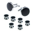 thumbnail image 1 of enqiretly 8pcs / Set Rétro Forme Ronde Goutte d'Huile Boutons de Manchette Stud Plaqué Géométrique Manchette Bouton Chemise Bijoux Cadeaux, 1 of 9