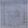 thumbnail image 1 of Ahgly Company Machine Washable Indoor Square Industrial Modern Slate Blue Grey Blue Area Rugs, 3' Square, 1 of 7