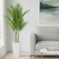 thumbnail image 4 of 4.8FT Artificial Palm Tree, Tall Faux Palm Tree Indoor with Fake Plants Tall, Artificial Plants with Lifelike Leaves, for Living Room Bedroom Home Office Outdoor Porch Decor, 4 of 7