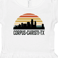 thumbnail image 4 of Inktastic Corpus Christi Texas Skyline Retro Girls Toddler Dress, 4 of 5