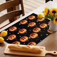 thumbnail image 4 of Halloween Placemats Set of 6 Funny Pumpkin Stars Bat Place Mats Fall Placemat Black Backdrop Table Mats for Dining Kitchen Table Holiday Dinner Party Home Decorations 13x19 Inch, 4 of 8