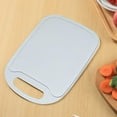 thumbnail image 4 of AuroraX Plastic Cutting Board with Grip Juice Grooves Large Non Toxic Cutting Board for Kitchen Durable Easy Clean Blue Chopping Boards for Meat Vegetables Fruits Cheese Knife Friendly, 4 of 6