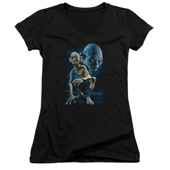 Lord of the Ringseagol Junior Women's T-Shirt V-Neck Black