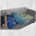 thumbnail image 6 of Nautical Soft Flannel Fleece Throw Blanket, Exotic Tropic Beach in Philippines Island Horizon Summer Paradise Concept, Cozy Plush for Indoor and Outdoor Use, 50" x 60", Turquoise Cream, by Ambesonne, 6 of 6