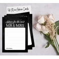 thumbnail image 6 of Inkdotpot Set Of 50 Advice For The New Mr and Mrs Black Advice Cards Wedding Dcor, Wedding Activity, Guestbook Alternative 5x7 inches, 6 of 8