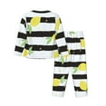 thumbnail image 2 of Bingfone Womens Pajama Sets Lemon Print,Long Sleeve Loungewear Pajamas Set-Small, 2 of 9