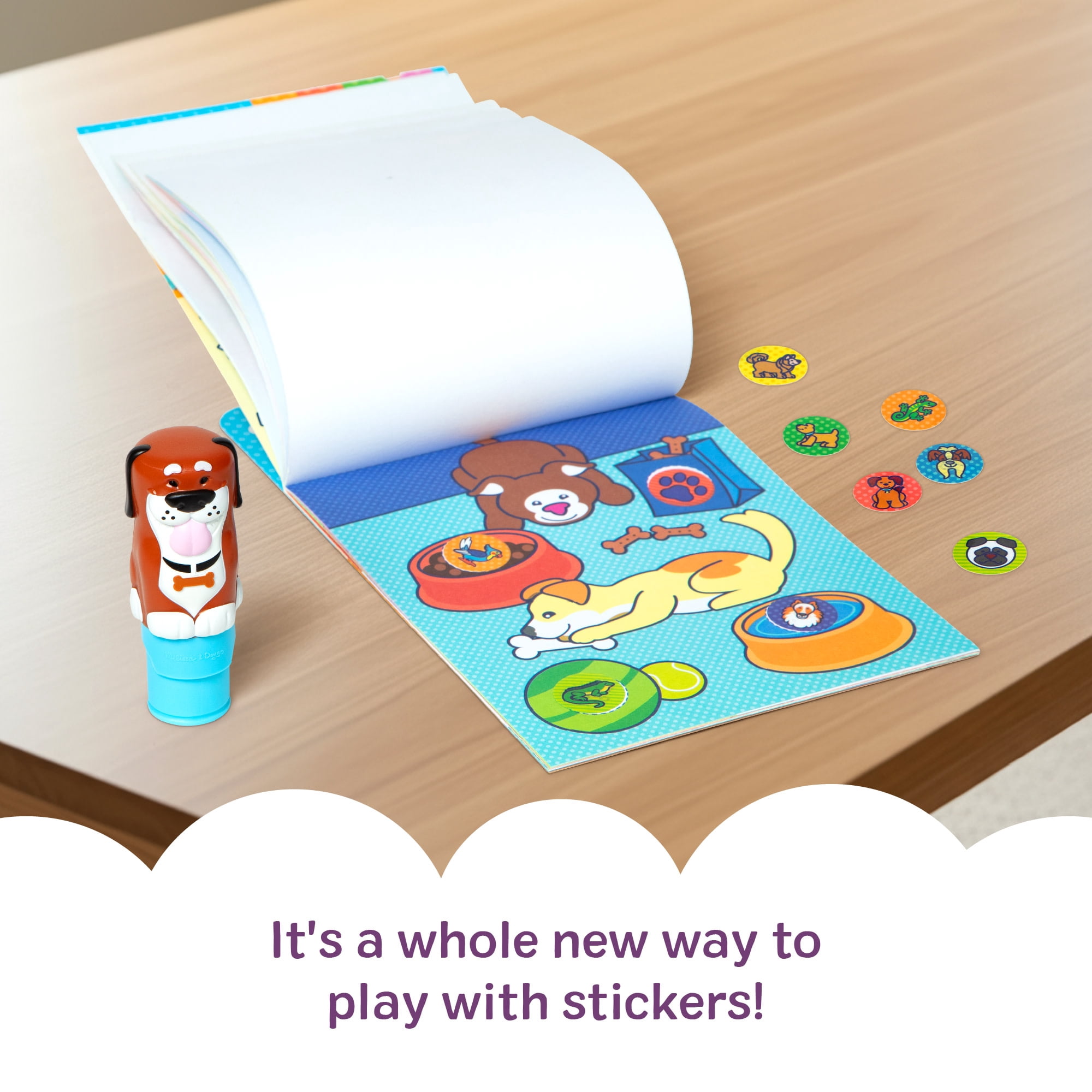 (2 pack) Melissa & Doug Sticker WOW!â„¢ Dog Sticker Stamper and 24-Page Activity Pad