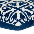 thumbnail image 4 of Nassau Collection Moroccan Stencil Cotton Throw Pillow - 20" - Blue and White, 4 of 4