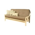 thumbnail image 2 of Futon Frame Set with Mattress - Converts to Bed - Hardwood Sofa for Living Rooms, 2 of 6