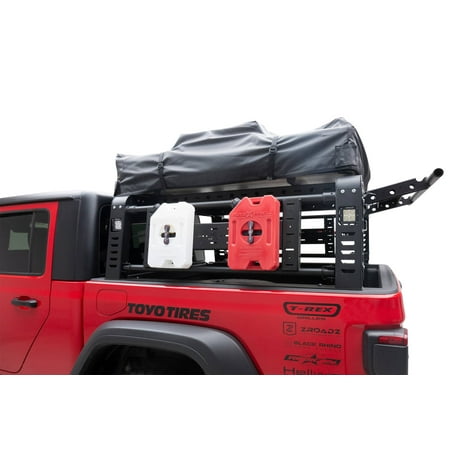 ZROADZ 2019-2024 Fits Jeep Gladiator 3 Inch Access Overland Rack Black LED Pod Lights Wiring Harness Z834211