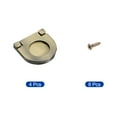 thumbnail image 3 of Uxcell 4 Paquete Tirador Empotrado, Anillo de Agarre Recesado Oculto de 1.38 Pulgadas, Bronce, 3 of 6