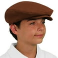 thumbnail image 4 of Flat Newsboy Traditional Golf Cap: 'Par 3' - Womens - Solid - Brown - Microfiber, 4 of 4