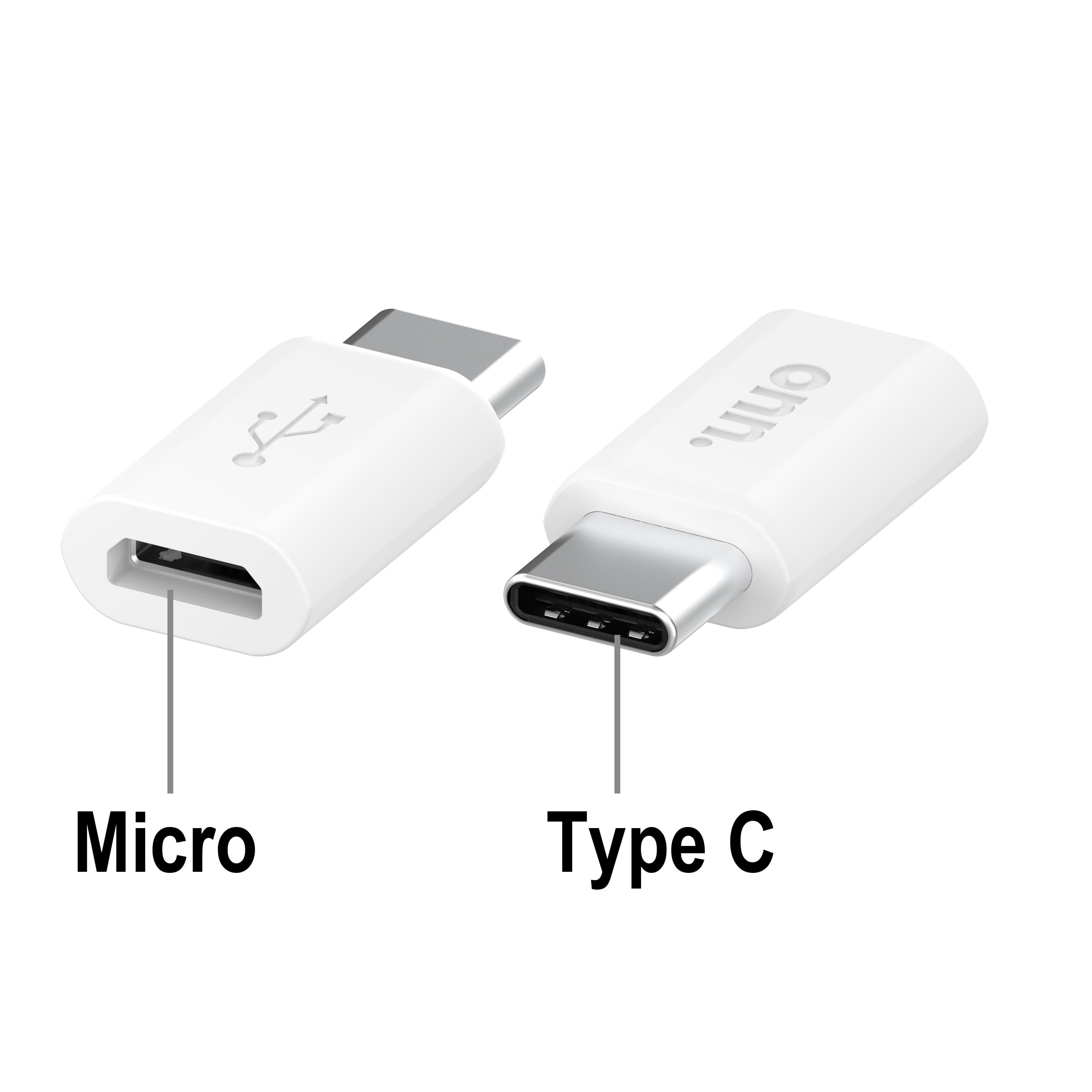 onn. Micro-USB to USB-C Adapter, Walmart.com
