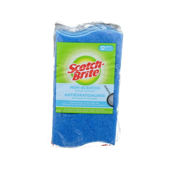 Éponge à récurer antiégratignures Scotch-Brite®, 12/paquet Éponge à récurer