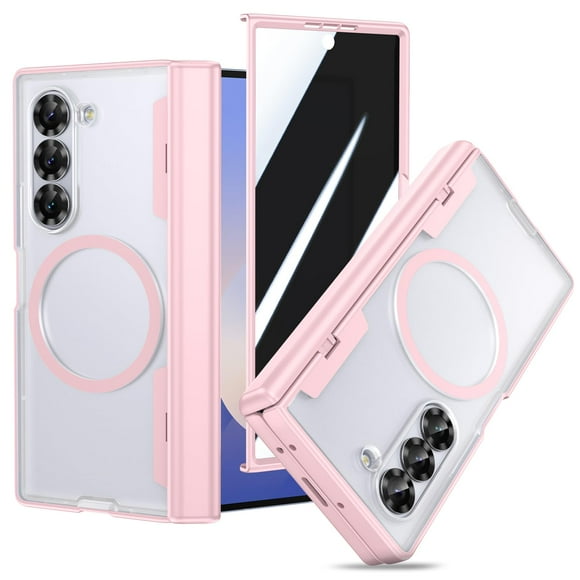 Funda VEGO para Samsung Galaxy Z Fold 6 con Pantalla de Privacidad Rosa