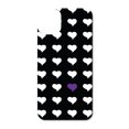 thumbnail image 3 of DistinctInk Custom SKIN / DECAL compatible with OtterBox Symmetry for iPhone 11 Pro (5.8" Screen) - Purple White Black Repeating Hearts, 3 of 5