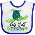 thumbnail image 3 of Inktastic Key West, Florida Happy Sea Turtle Boys or Girls Baby Bib, 3 of 4