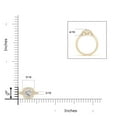 thumbnail image 4 of ANGARA Natural Diamond Cushion Halo Ring in 14K Yellow Gold for Women (Size-4.5mm| Color-I-J| Clarity-I1-I2) | April Birthstone, Anniversary, Jewelry Gift for Women | Natural Diamond Ring, 4 of 8