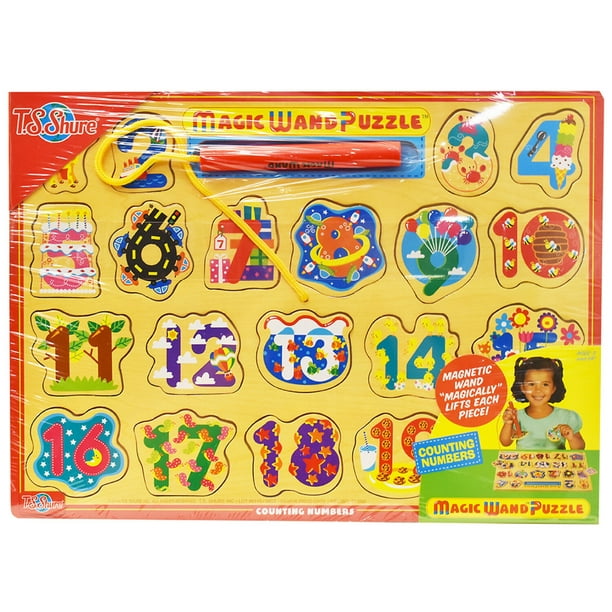 T.S. Shure Learn to Count Wooden Magic Wand Puzzle Walmart