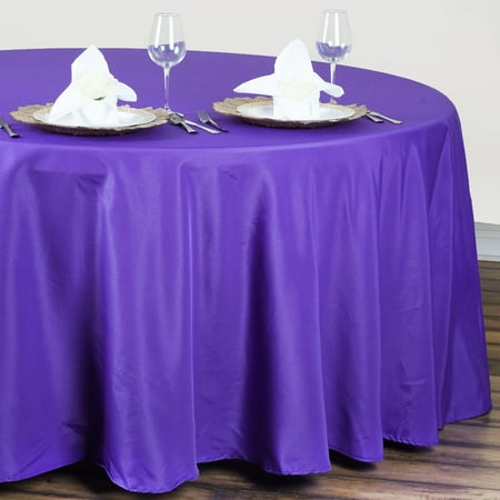 Balsacircle 120 Round Polyester Tablecloth For Party Wedding Balsacircle 120 Round Polyester Tablecloth For Party Wedding Reception Catering Dining Home Table Linens Com