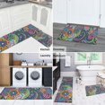 thumbnail image 5 of Multicolor Ethnic Paisley and Floral Pattern Kitchen Rugs Sets Of 2,Anti Fatigue Kitchen Mat Rugs Non Slip Washable,Decorative Kitchen Floor Mats for Kitchen,Sink,Laundry,17"x30"+17"x47", 5 of 7